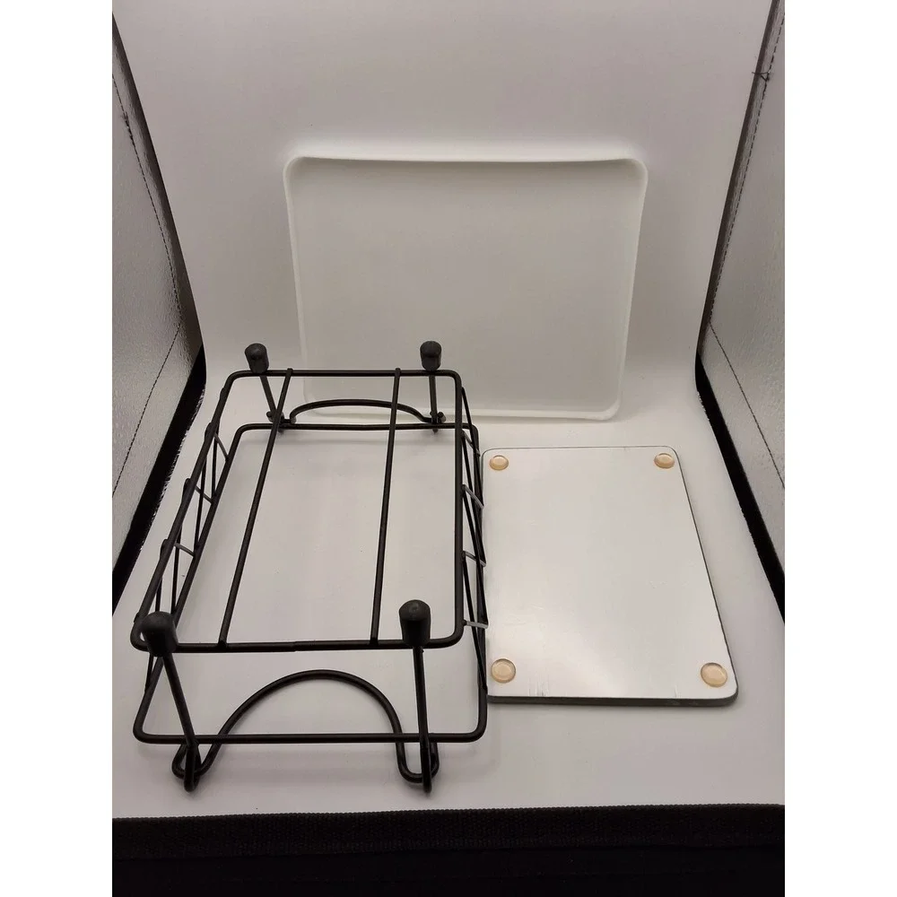 Temp-tations Old World Green 1.0 QT Rectangular Baker Set with Rack Lid Trivet